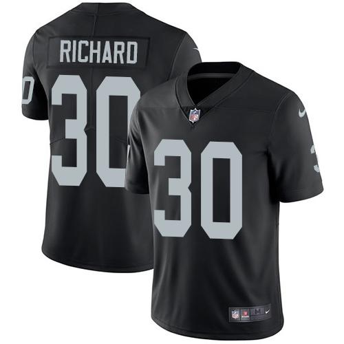 Nike Raiders #30 Jalen Richard Black Team Color Men's Stitched NFL Vapor Untouchable Limited Jersey